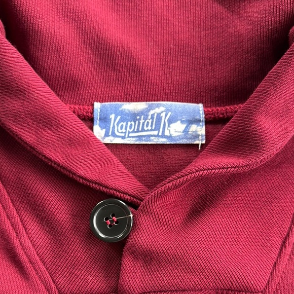 Kapital K Red and Black Color Block Hoodie - Picture 2 of 2